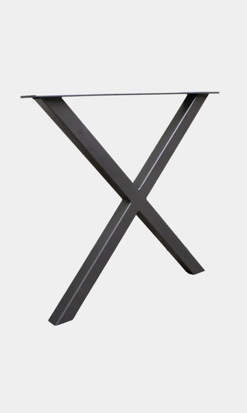 X Shaped Metal Table Legs