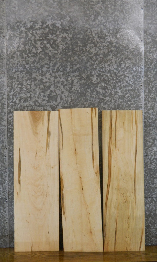 3- Reclaimed Ambrosia Maple Kiln Dried Craft Pack/Lumber Boards 11231