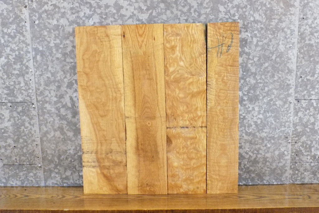 4- Salvaged Kiln Dried Figured White Oak Craft Pack/Lumber Boards 11373-11374