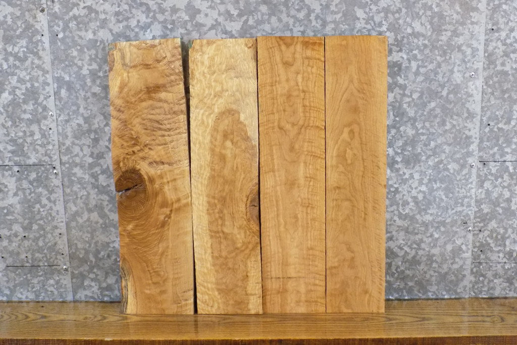 4- Figured White Oak Rustic Kiln Dried Craft Pack/Lumber Boards 11431-11432
