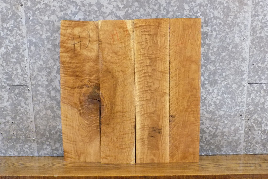 4- Figured White Oak Rustic Kiln Dried Craft Pack/Lumber Boards 11431-11432