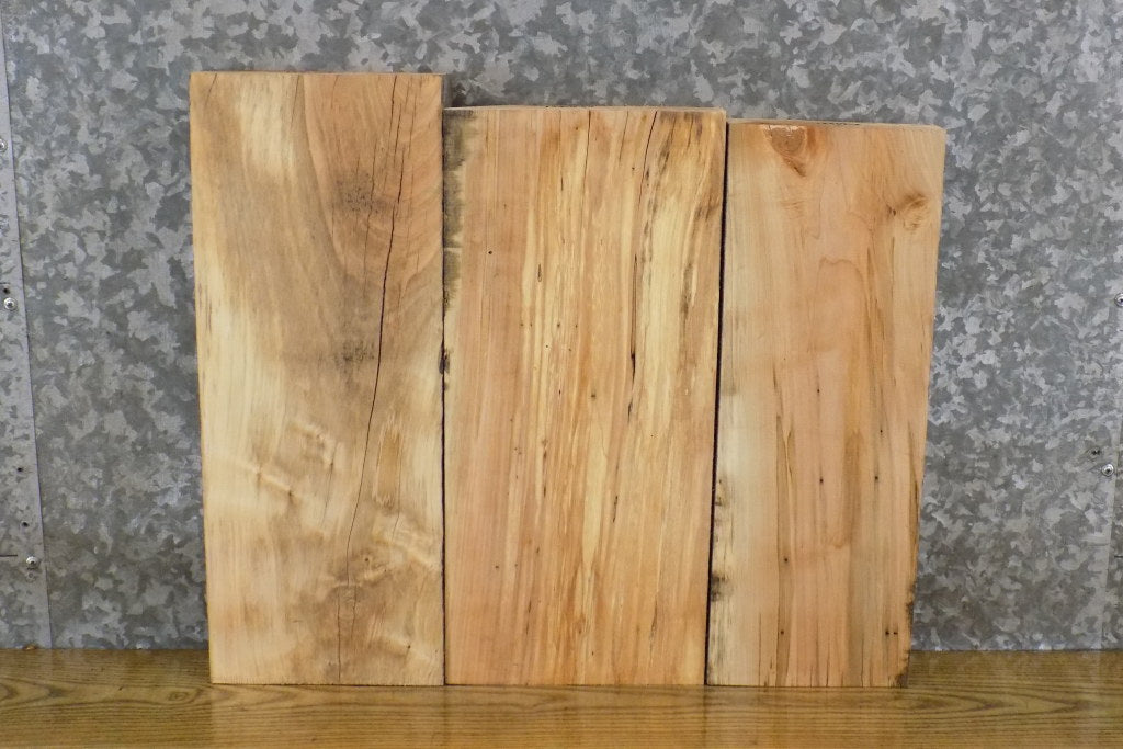 3- Rustic Kiln Dried Maple Bathroom Vanity Slabs/Lumber Pack 13314
