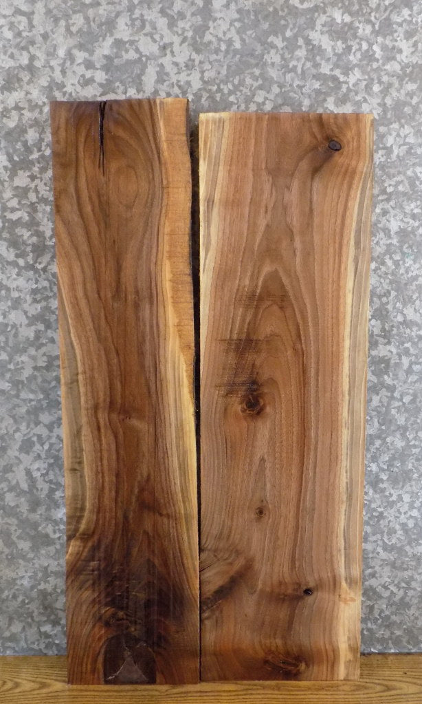 2- Black Walnut Kiln Dried Salvaged Shelf Slabs/Lumber Boards 15204-15205