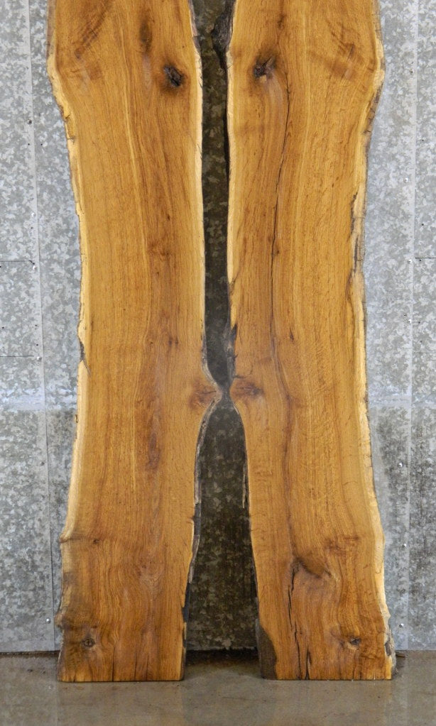 2- Live Edge Bookmatched White Oak Bar/Table Wood Slabs CLOSEOUT 20459-20460