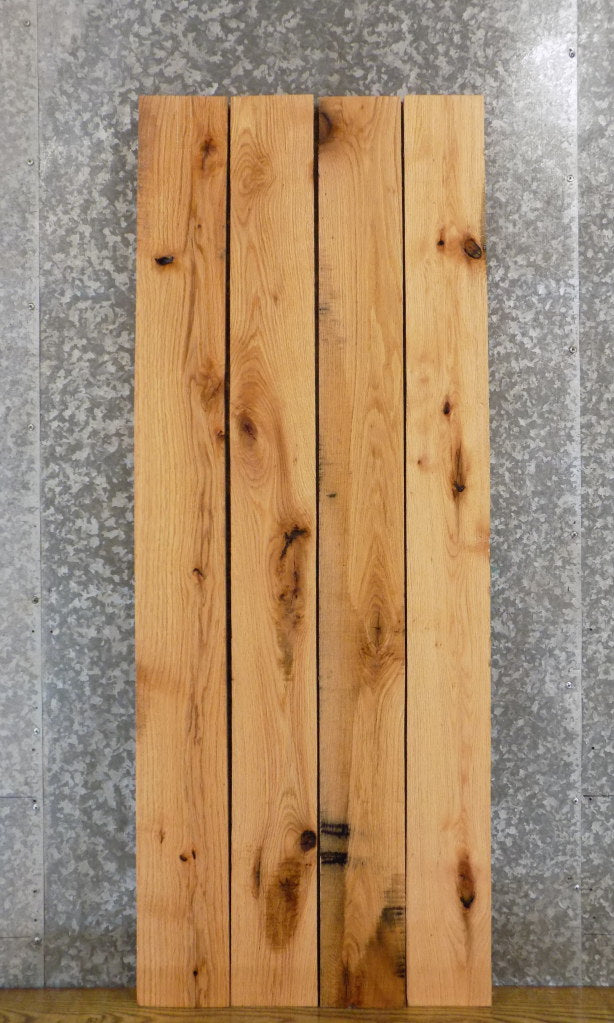 4- Salvaged Red Oak Wall Shelf Slabs/Kiln Dried Lumber Pack 33366-33369