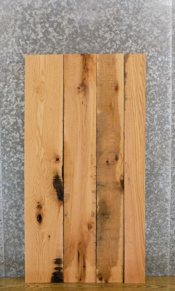 4- Rustic Red Oak Lumber Boards/Wall/Book Shelf Wood Slabs 41584