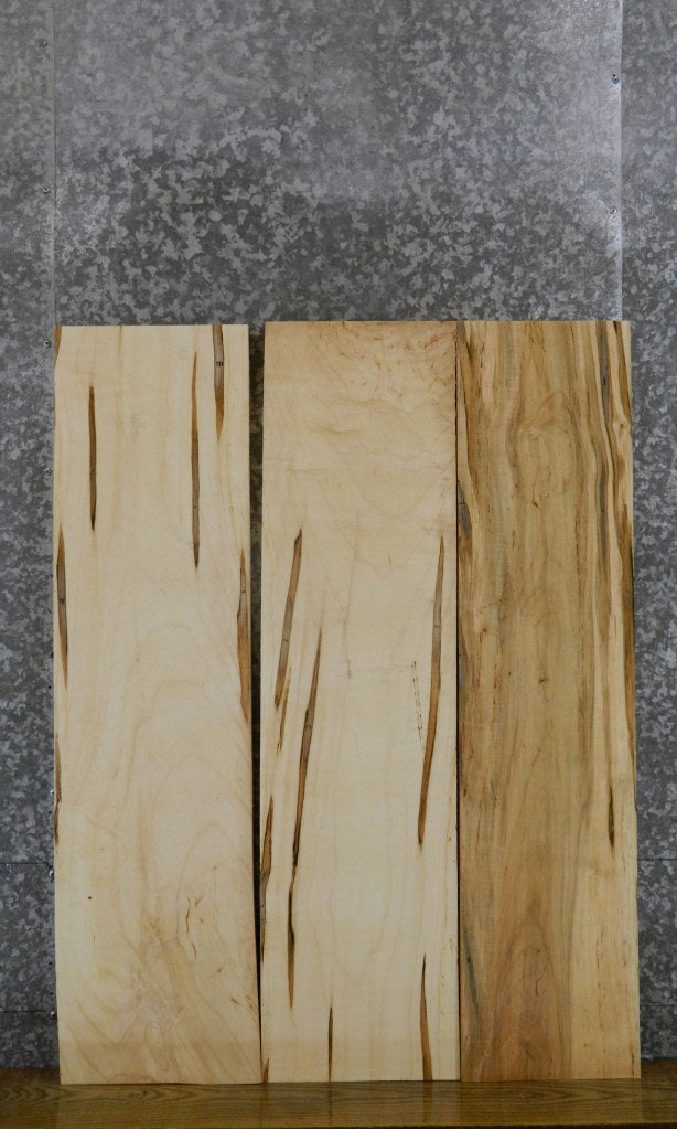 3- Salvaged Ambrosia Maple Kiln Dried Craft Pack/Lumber Boards 43260
