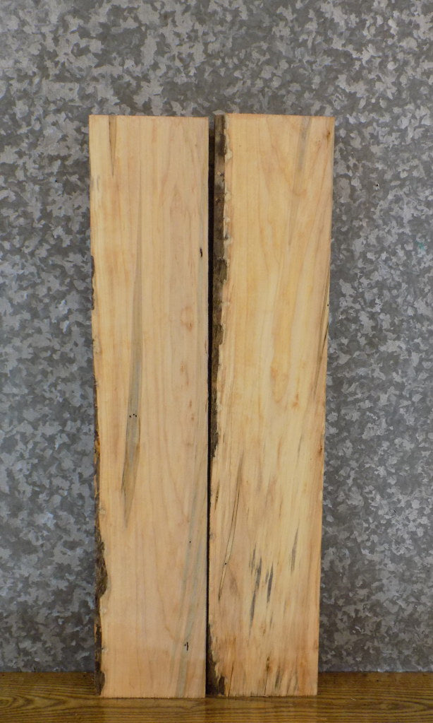 2- Reclaimed Maple Kiln Dried Lumber Boards/Wall Shelf Slabs 44006