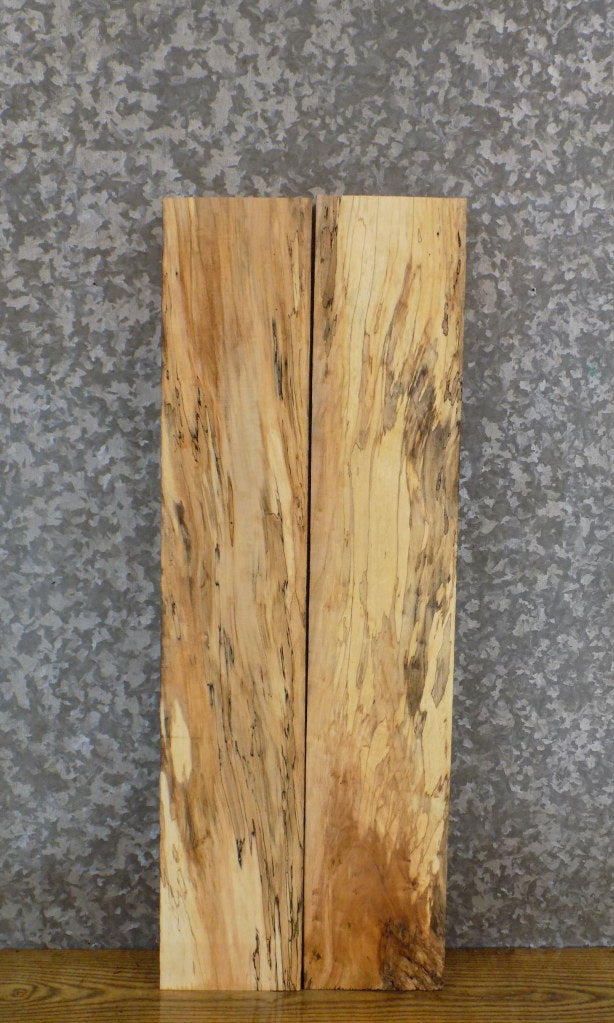 2- Kiln Dried Spalted Maple Salvaged Lumber Boards/Shelf Slabs 44018