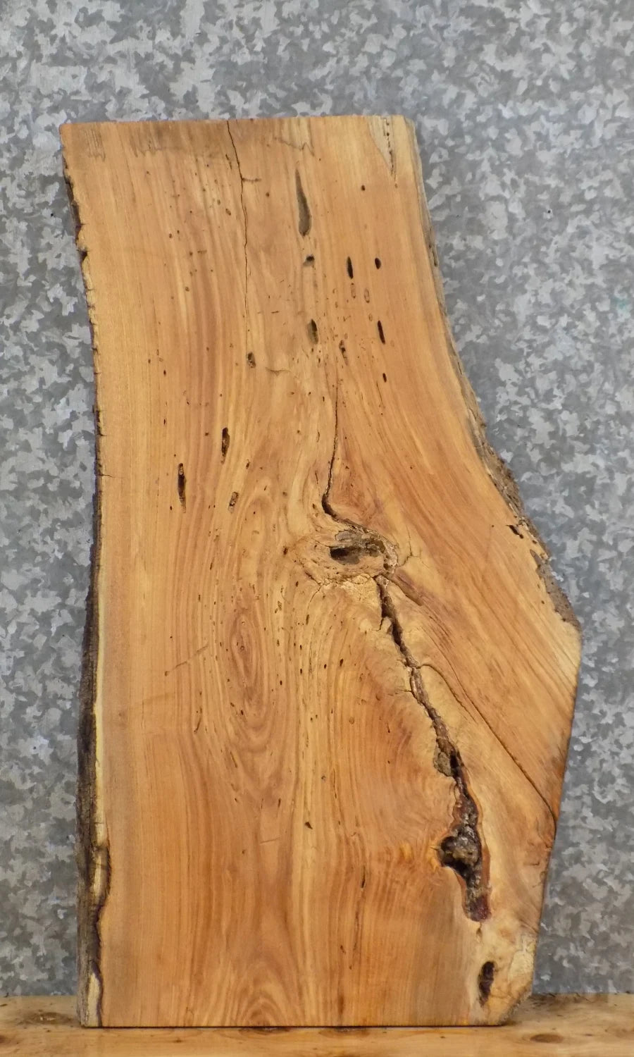 Reclaimed Live Edge Locust Epoxy Project/End Table Top Slab 5287
