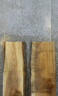 Thumbnail for 2- Natural Edge Bark Bookmatched Ash Table Top Slabs CLOSEOUT 786-787
