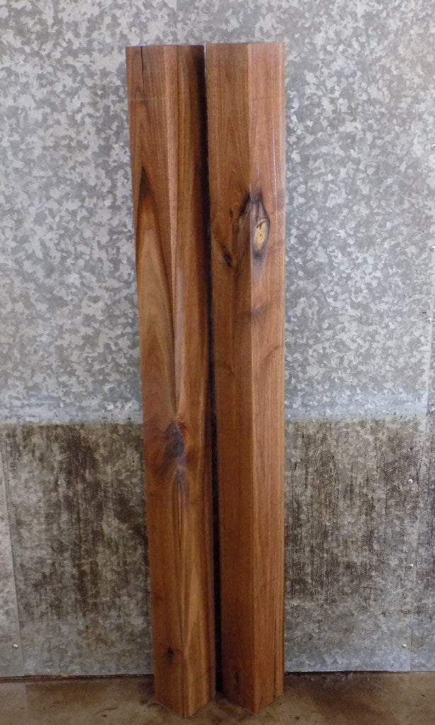 2- Rustic Black Walnut Kiln Dried 4x4 Turning Blanks/Table Legs 9122