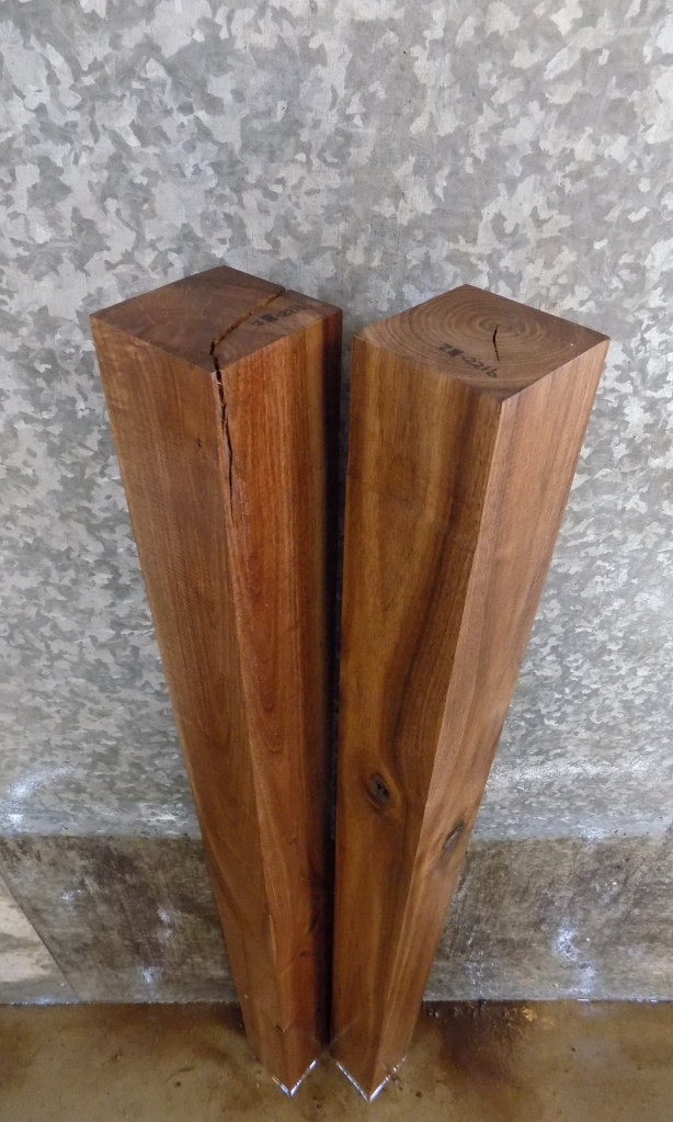 2- Rustic Black Walnut Kiln Dried 4x4 Turning Blanks/Table Legs 9122