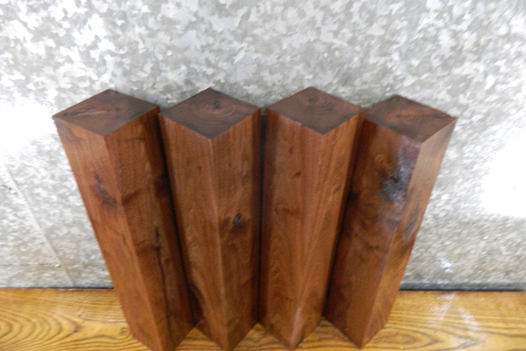 4- Black Walnut Rustic Kiln Dried 4x4/Turning Blocks/Blanks 9188